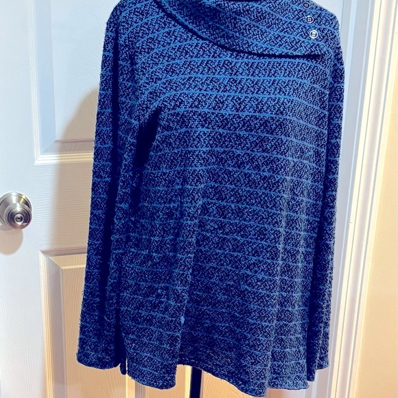 Talbots Blue Tunic, Size L - Picture 2 of 9